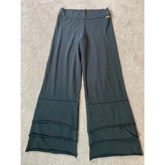 Matilda Jane Wide-Leg Black Pants Tired Hem Small - Picture 1 of 8